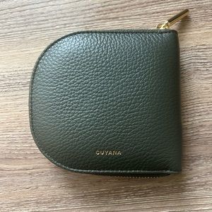 Cuyana Duo Small Zip Wallet - Dark Olive